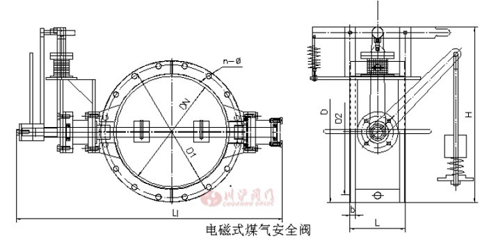 电磁煤气安全阀结构图