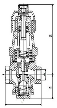 Y14H型蒸汽减压阀结构图